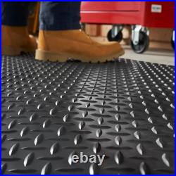 Anti-Fatigue Heavy Duty Diamond Plate Floor Mat, Commercial Grade Standing Suppo