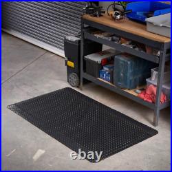 Anti-Fatigue Heavy Duty Diamond Plate Floor Mat, Commercial Grade Standing Suppo