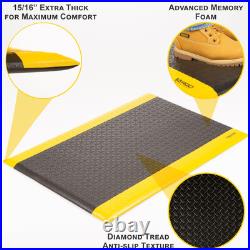 Anti Fatigue Mats Industrial Extra Thick 15/16 Heavy Duty Commercial Grade