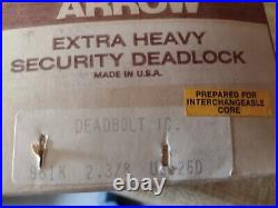 Arrow Extra Heavy Duty D Series Deadbolt IC, Single Cylinder, Grade 1