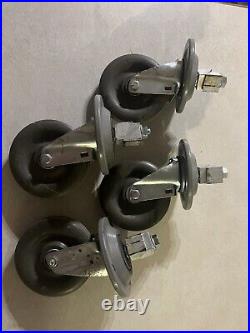 Caster Wheels (4) Heavy Duty Medical Grade Swivel Wheel 5