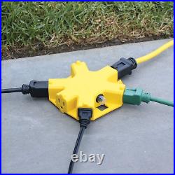 Clear Power 100 Ft 12/3 SJTOW Extra Heavy Duty Contractor Grade Extension Cord