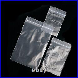 Clear Zip Seal Plastic Bags 4 Mil Heavy Duty Poly Reclosable Zipper Top Lock 4ML