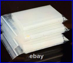 Clear Zip Seal Plastic Bags Heavy Duty 4Mil Reclosable Top Lock Zipper Bags