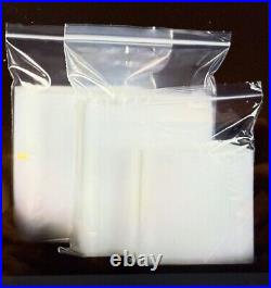 Clear Zip Seal Plastic Bags Heavy Duty 4Mil Reclosable Top Lock Zipper Bags