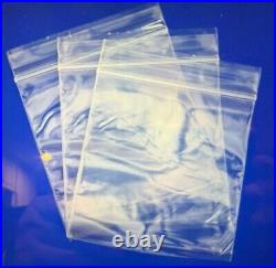 Clear Zip Seal Plastic Bags Heavy Duty 4Mil Reclosable Top Lock Zipper Bags