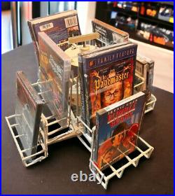 Commercial Grade CD/DVD Spinner Display Rack Heavy Duty & Space Saving