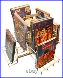 Commercial Grade CD/DVD Spinner Display Rack Heavy Duty & Space Saving