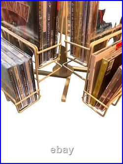 Commercial Grade CD/DVD Spinner Display Rack Heavy Duty & Space Saving