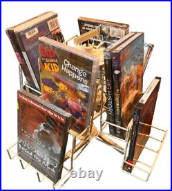 Commercial Grade CD/DVD Spinner Display Rack Heavy Duty & Space Saving