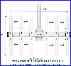 Commercial Grade Ceiling TV Mount Bracket for 32 to 70 Inch TVs Heavy Duty