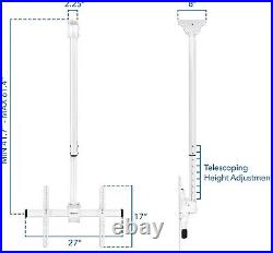 Commercial Grade Ceiling TV Mount Bracket for 32 to 70 Inch TVs Heavy Duty