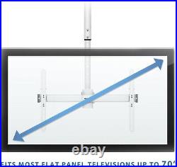 Commercial Grade Ceiling TV Mount Bracket for 32 to 70 Inch TVs Heavy Duty