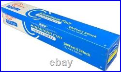 Commercial Grade Heavy Duty Aluminum Foil Roll 24 x 500' Strong & Durable