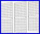 Commercial Grade Heavy-Duty Gridwall Panels 2' x 5', Black, Pack of 3