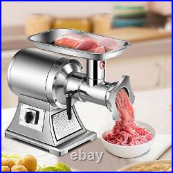 Commercial Grade Meat Grinder Stainless Steel Heavy Duty 1.5HP 1100W 550LB/h