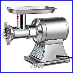 Commercial Grade Meat Grinder Stainless Steel Heavy Duty 1.5HP 1100W 550LB/h