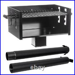 Commercial Grade Park Grill Heavy-Duty Steel with 300 Sq Inch Cooking Grate