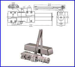 Delaney 608810 Aluminum 8000 Series Heavy Duty Commercial Door Closer