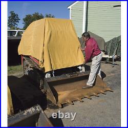 Dize Heavy-Duty 10-Oz. Treated Cotton Duck Canvas Tarp, Mustard Yellow, 16ft. X