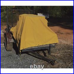 Dize Heavy-Duty 10-Oz. Treated Cotton Duck Canvas Tarp, Mustard Yellow, 16ft. X