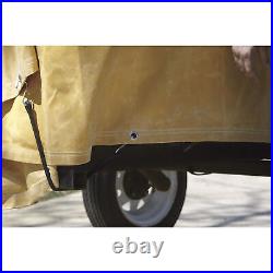Dize Heavy-Duty 10-Oz. Treated Cotton Duck Canvas Tarp, Mustard Yellow, 16ft. X