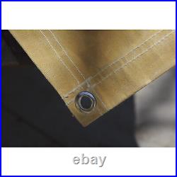 Dize Heavy-Duty 10-Oz. Treated Cotton Duck Canvas Tarp, Mustard Yellow, 16ft. X