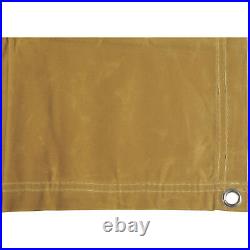 Dize Heavy-Duty 10-Oz. Treated Cotton Duck Canvas Tarp, Mustard Yellow, 16ft. X