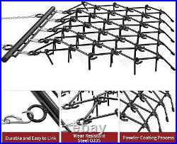 Drag Harrow 5 x 4.5 FT 1/2 Tines for ATV UTVs Lawn Tractors Leveling Heavy Duty