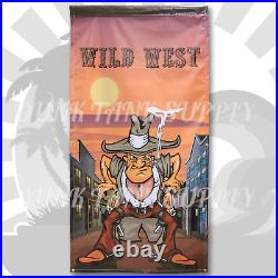 Dunk Tank Backdrop Banner 14 oz Heavy Duty Vinyl Print Commercial Grade