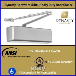 Dynasty Hardware Door Closer Heavy Duty Commercial Grade Hydraulic Adjustable