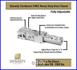 Dynasty Heavy Duty 4401 Commercial Grade Hydraulic Adjustable Spring Door Closer