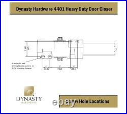 Dynasty Heavy Duty 4401 Commercial Grade Hydraulic Adjustable Spring Door Closer