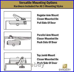 Dynasty Hold Open Door Closer Heavy Duty Commercial Grade Hydraulic Adjustabl