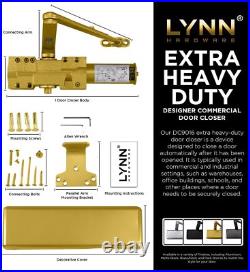 Extra Heavy Duty Commercial Door Closer, DC9016 Automatic Brass / Gold