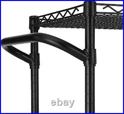 Finnhomy 3 Tier Heavy Duty Commercial Grade Utility Cart, Wire Rolling Cart with