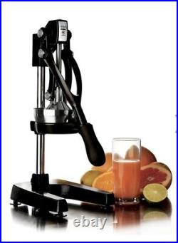 Focus Foodservice Commercial Grade Heavy Duty Juice Press 97336 Black Silver