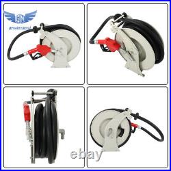 Fuel Hose Reel Retractable 33' × 1 Diesel Hose Reel With Auto Refueling Gun