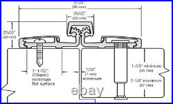 Full Surface Bi-folding Heavy Duty Geared Hinge Comercial Grade 83 Dark Bronze