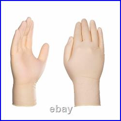 GLOVEWORKS Heavy Duty Ivory Latex Industrial Disposable Glove 8 Mil Case of 1000