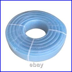 Gloxco Clear Braided PVC Tubing, Food Grade, Heavy Duty Reinforced Hose, 1/2