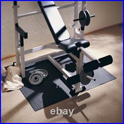- Gymmat Super Heavy Duty Quality Commercial Grade Solid Vinyl Home Gym Ma