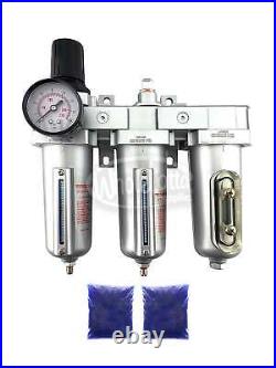 HEAVY DUTY 1/2? NPT 3 Stage Filter Industrial Grade Regulator Coalescing Desicca
