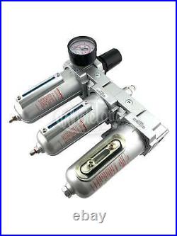 HEAVY DUTY 1/2? NPT 3 Stage Filter Industrial Grade Regulator Coalescing Desicca