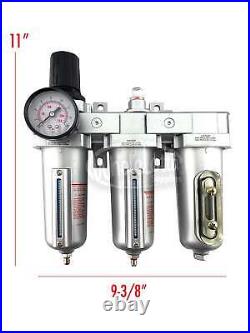 HEAVY DUTY 1/2? NPT 3 Stage Filter Industrial Grade Regulator Coalescing Desicca