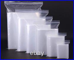 HEAVY DUTY 4 Mil Clear Zip Seal Bags Reclosable Top Lock Plastic Jewelry 4Mil