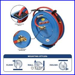HSR95-88 Professional Grade Heavy Duty Retractable Hose Reel with 1/2 Inch x 50