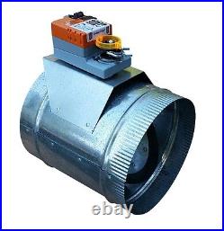 HVAC Zone Damper (Round 10) Professional Grade/ Heavy Duty USA Made, 24VAC