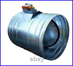 HVAC Zone Damper (Round 10) Professional Grade/ Heavy Duty USA Made, 24VAC