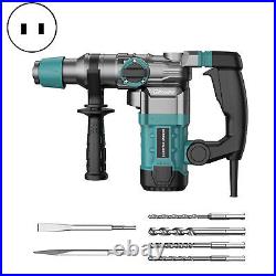 Hammer Drill, 4 Functions Industrial Grade Heavy Duty Rotary Hammer Drill Pick A